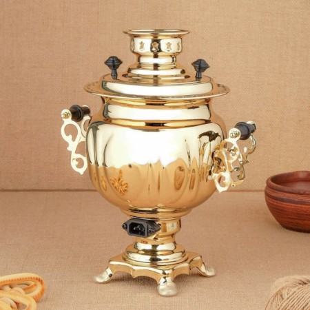 Samovar "Gold", oval, with automatic shutdown, 3 l, electric-1