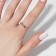Write ring "Classic", color pink gold, size 17