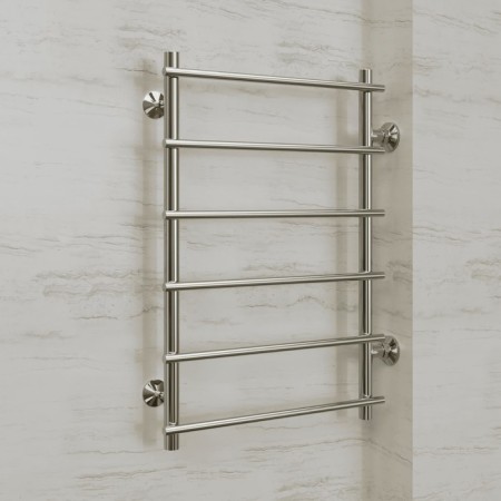 Terminus heated towel rail "Quint" P6, 500x800 mm, side connection, chrome-2