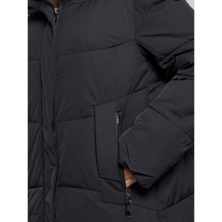 Coat insulated winter female, size 50, black color-8