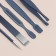 Manicure set, 12 items, in case, blue color