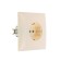 Sanct "Kuntsevo" Selena 8146, 16 A, 250 V, single, hidden, with salary, ivory color