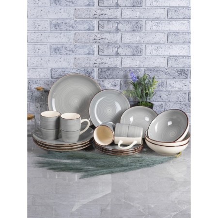 Elrington table set “Airgraph. Light graphite ", 16 items