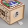 Christmas tree toy "House with the Snow Maiden", from batteries, glow warm white