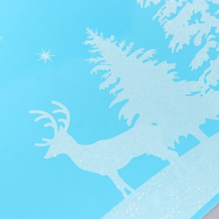 A set of decorative stickers "Winter History" 30x38 cm, set 2pcs-1