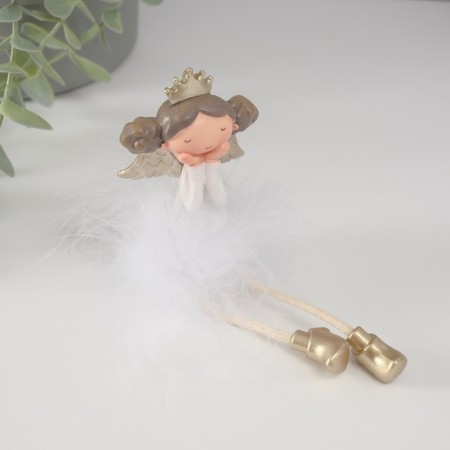 Souvenir Polystone "Angel-princessa gun Fluff shy with long legs" 8.5x5x4 cm-4