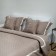 Set: a bedspread with pillowcases “Initials”, size 240x240 cm, 40x40 cm - 2 pcs, 50x70 cm - 2 pcs