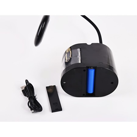 Highway LED lamp with a built -in battery and ambrella Light, Desk, De562, LED, 4200K, 4200K, Black Clean.-5