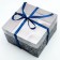 Capcake box, confectionery packaging, 4 cells, Present, 16 x 16 x 10 cm