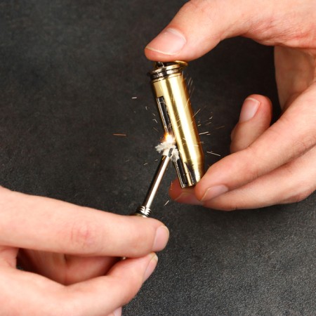 Eternal match "cartridge" tourist, with a ring, 8 cm-6