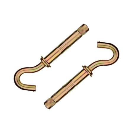 Anchor bolt of the bison, with a hook, yellow -preserved, 12x70 mm, 40 pcs