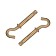 Anchor bolt of the bison, with a hook, yellow -preserved, 12x70 mm, 40 pcs