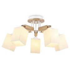 Suspended chandelier Ambrella Light, Traditional, TR9518, 5HE27, white color, gold