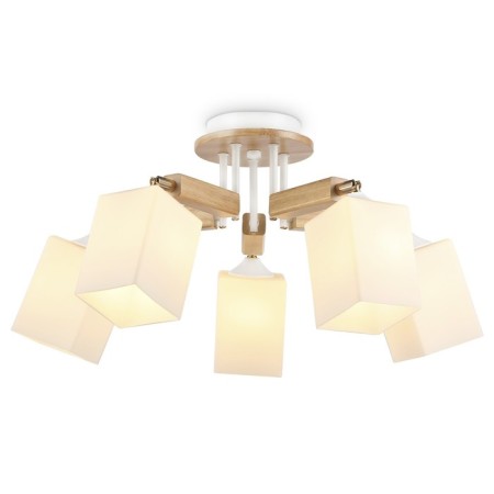 Suspended chandelier Ambrella Light, Traditional, TR9518, 5HE27, white color, gold