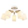 Suspended chandelier Ambrella Light, Traditional, TR9518, 5HE27, white color, gold