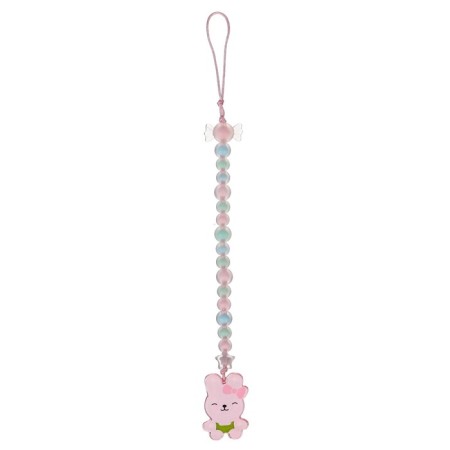 Nipple set - a dummy with a holder, SL, ORTD +12 months, with a cap "Bunny", pink-8
