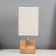 Table lamp "Cube" 1x40W E27 Light wood 11.5x11.5x27cm