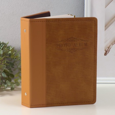 Photo album magnetic 20 sheets "snake" leatherette 4x20.3x26.2 cm