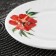 Desser plate "velvet rose", d = 15 cm, glass ceramic, white color