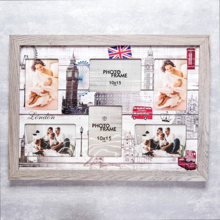 Photo frame MDF "Travel" in 6 photos 52x36 cm.-1