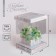 Gift box for flowers with a vase and PVC windows folding, packaging, "Happiness", 16 x 23 x 16 cm
