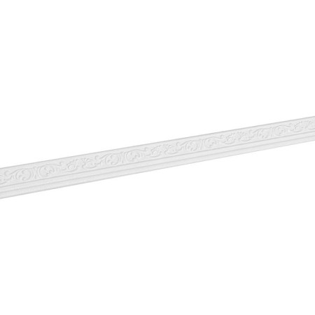 Self -adhesive PVC plinth 3D white monogram, 2.3m-1