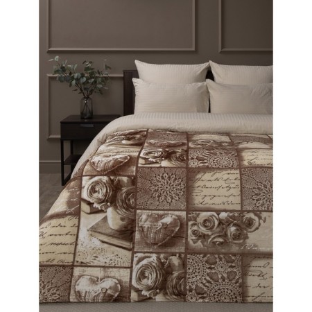 Texrepublic blanket, size 180x200 cm, beige color-1