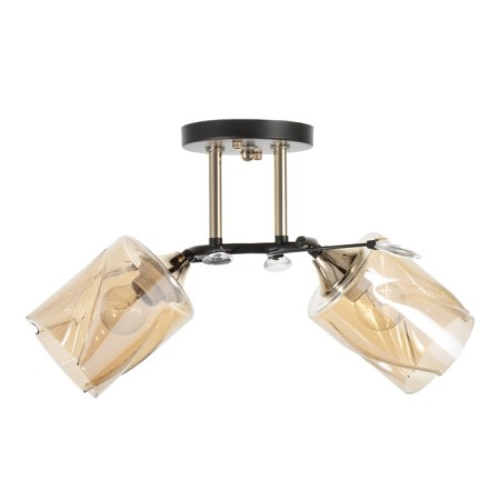 Bruni chandelier 2he27 40W Black 42x25x23cm Bayerlux-3