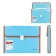 A4 Portfire folder 13 POSTDD BRAUBERG JOY (330x245x35 mm), with edging, label index, turquoise