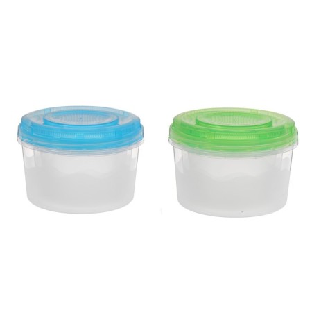 A set of food containers, 3 pcs: 700 ml, 1 l, 1.5 l, color mix-10