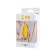 Lancy anal vibration tribe, 7 vibration modes, silicone, yellow color, 11 cm