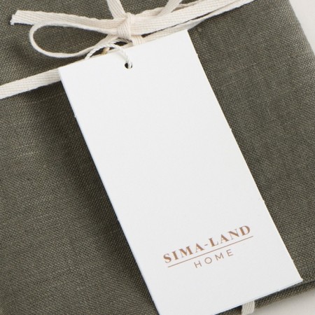 Decorative pillowcase SL Home Linen 40*40 cm, col. Green, 100%linen-12