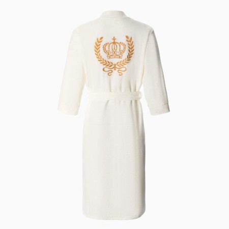 Women's bathrobe, milk color, size 60-10
