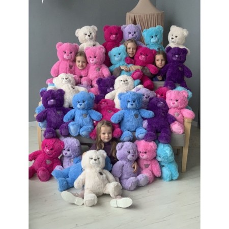 Soft toy "Bear", Fuchsia color, 65 cm C/40/132-2-2