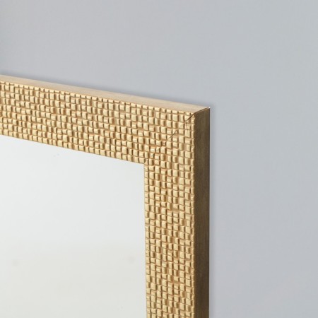 Wall mirror, in the baguette, light gold, 60x70 cm-1