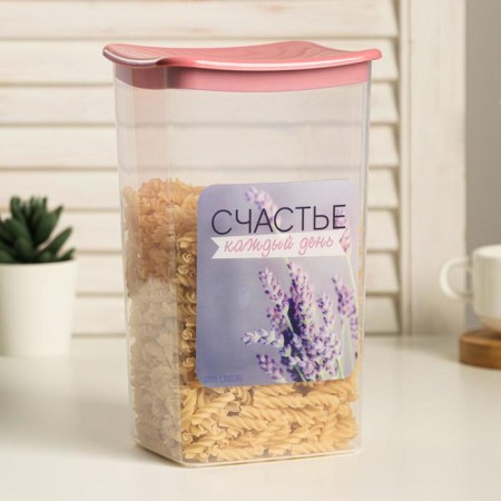 Bank for bulk products "Happiness every day!" 1.9 l-2