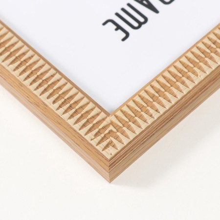 Photo frame plastic 15x20 cm "Extended rhombus made of wood" 17x22 cm-3
