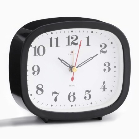 Clock - desktop an alarm clock, discrete move, 12.5 x 10.5 cm, aa-1