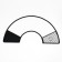 Veterinary collar No. 6, neck rings 19-22 cm, height 11 cm, black