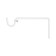 Crohstein for cornice D20 is a single -row 12 cm, white