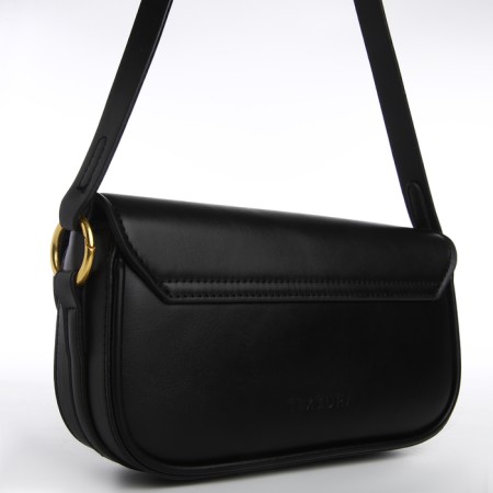 Female bag Textura, small size, black color-2