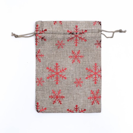Gift bag from the canvases "Snowflakes", 13 x 18 cm-1