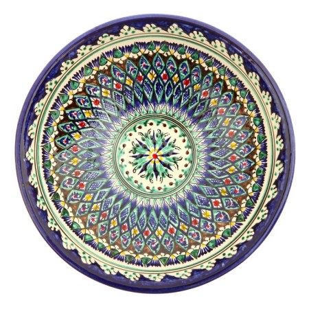 Buditsa Rishtan ceramics "Patterns", 23 cm, mix-4