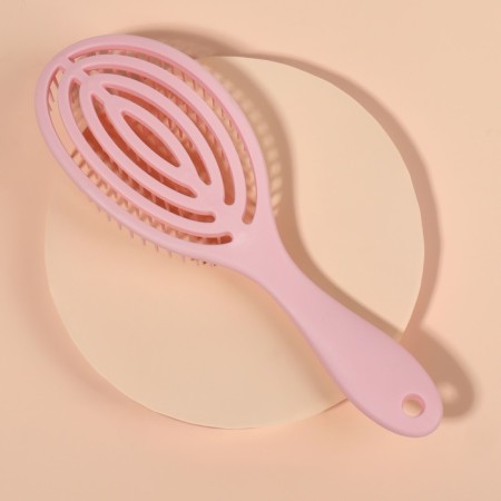 The comb is massage, for drying hair, 7.5 × 23.5 cm, pink color-2