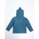 Baby blouse with a hood, height 68 cm, blue color