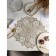 Serving napkin on the table “Flower”, d = 43 cm, gold color