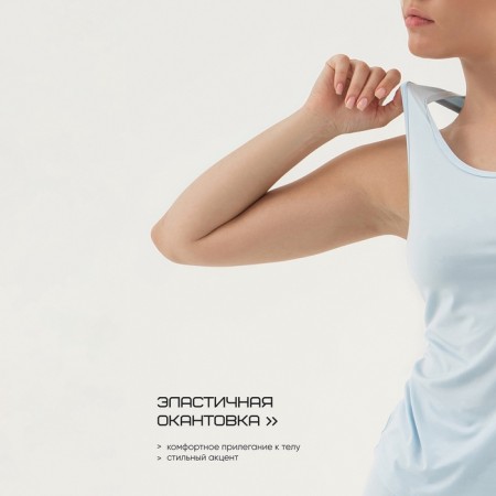 Female T -shirt, basic, size XS (42), blue color-4