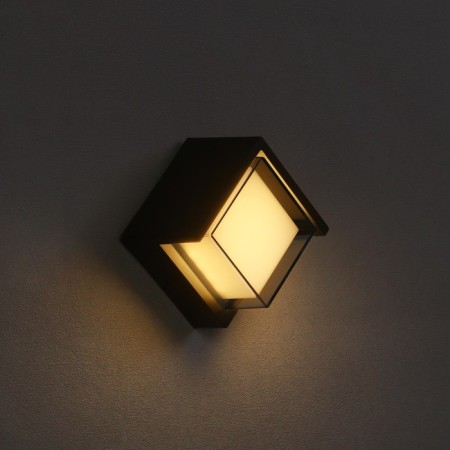 Facade lamp “City”, FSD-055, 5 W, 3000K, square, IP65, 220 V, plastic, black-1