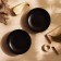 A set of platform plates of deep SL Home "Dark", D = 18.5 cm, black color