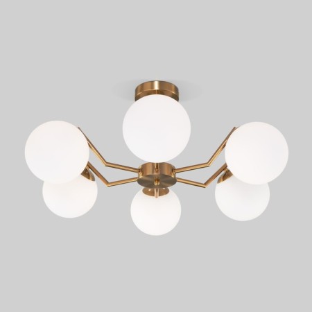 Ceiling Lamp EUROSVET FROST 70154/6, E27, 6x60W, 720x720x314 mm, brass color-2